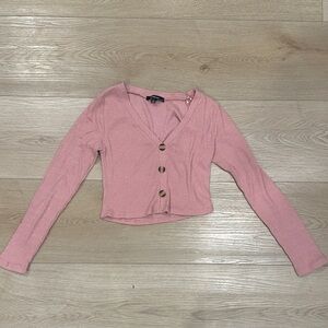 Ambiance Dusty Pink Long Sleeve Top